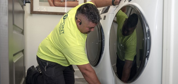 laundry machine install