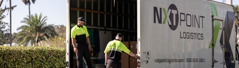 delivery crew with truck