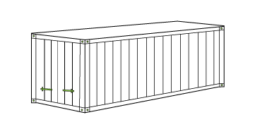 illustration of dry container